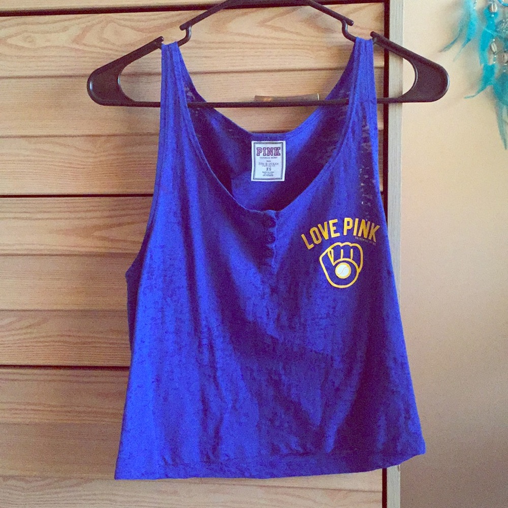 Brewers PINK crop top